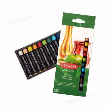 Uljani pastel set 12 boja Academy Derwent 2301952