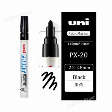 Uni-ball PAINT marker PX-20 crni (black)
