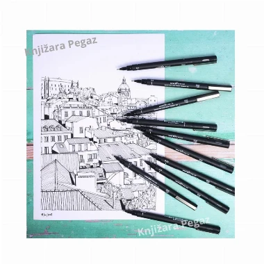 Uni-ball PIN fineliner 0.3 mm crni
