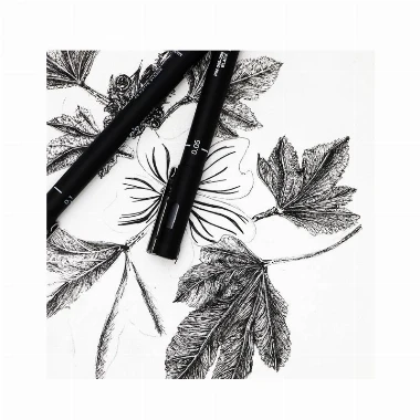 Uni marker PIN 01-200 fine line - crni (black)
