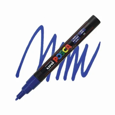 UNI POSCA PC-3M marker - plavi (blue) 33