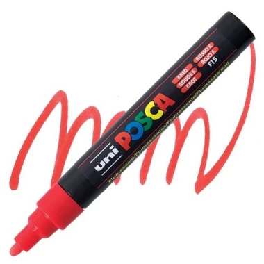 UNI Marker POSCA Medium PC-5M fluo red F15