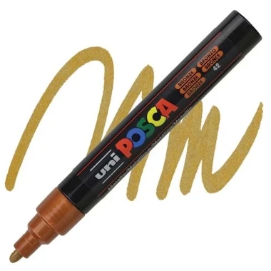 UNI Marker POSCA Medium PC-5M metalik bronza 42