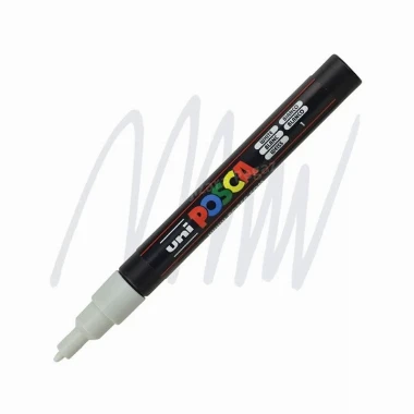 UNI POSCA PC-3M marker - bela (white) 1