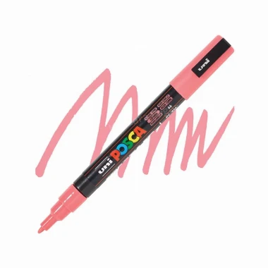UNI POSCA PC-3M marker-koralno roze(coral pink) 66