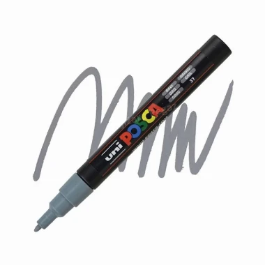 UNI POSCA PC-3M marker - siva (grey) 37