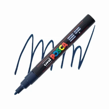 UNI Posca PC-3M marker - teget (navy blue) 9