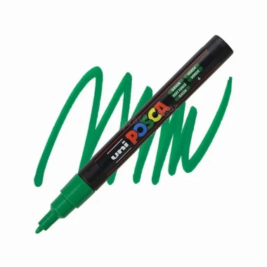 UNI POSCA PC-3M marker - zelena (green) 6