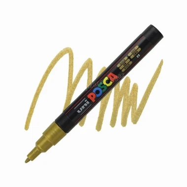 UNI POSCA PC-3M marker - zlatna (gold) 25
