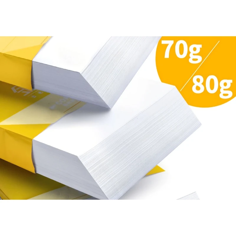 Na slici je papir gramaže od 70g i 80g