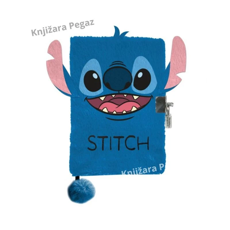 Paso Stitch plišani spomenar za devojčice sa ključićem.